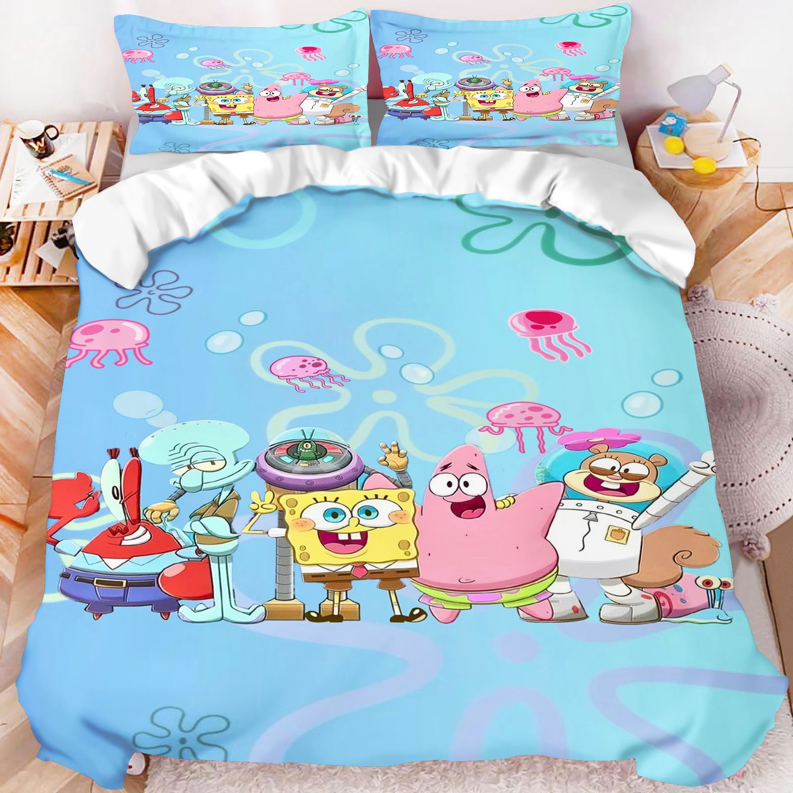 Linen Duvet Cover - Pościel z motywem SpongeBob SquarePants –