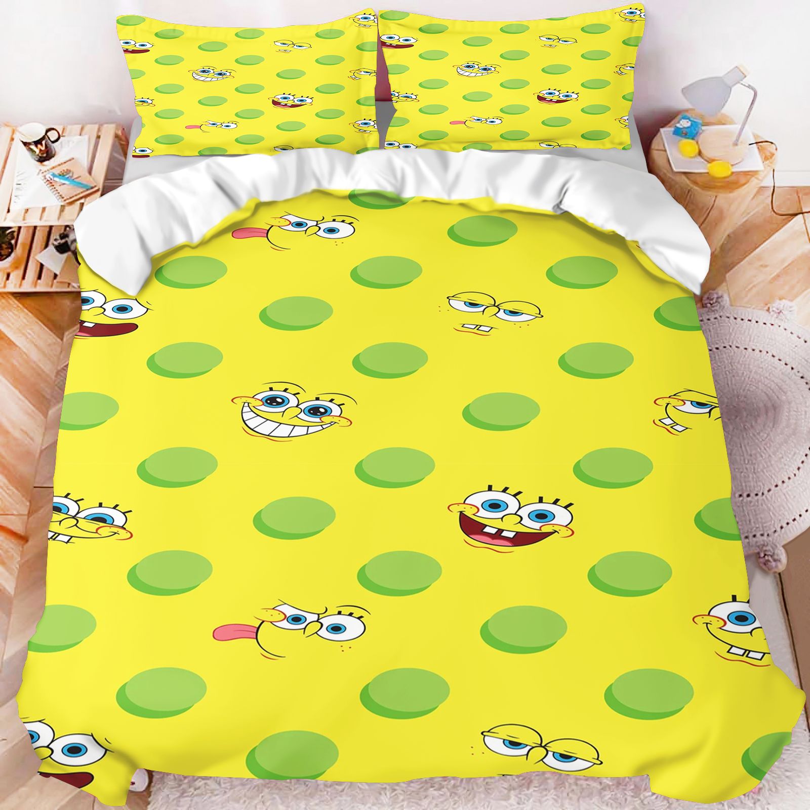 Pościel z motywem SpongeBob Sq – Linen Duvet Cover recenzja i cena