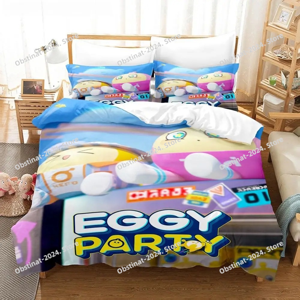 Komplet pościeli z motywem jaj – Linen Duvet Cover recenzja i cena